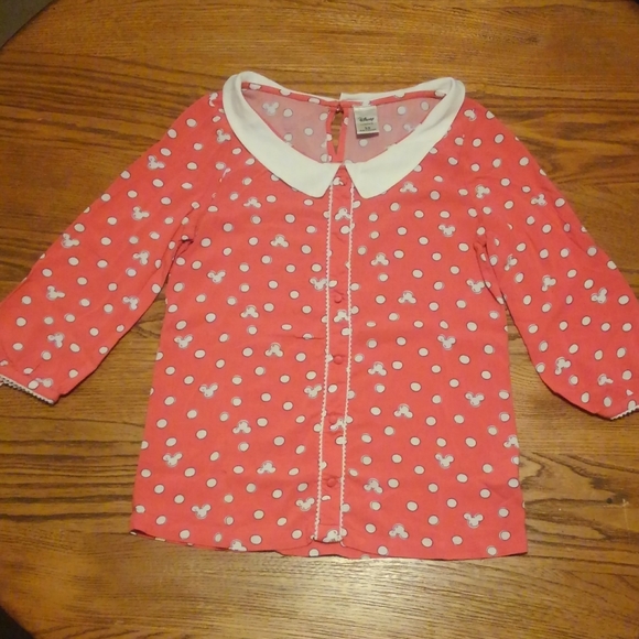 ✨ Disney PJs Pajama 🏰 Shirt XS  Mickey Minnie 🎀 Mouse 🐀 Lauren Conrad 💎 - Picture 8 of 11